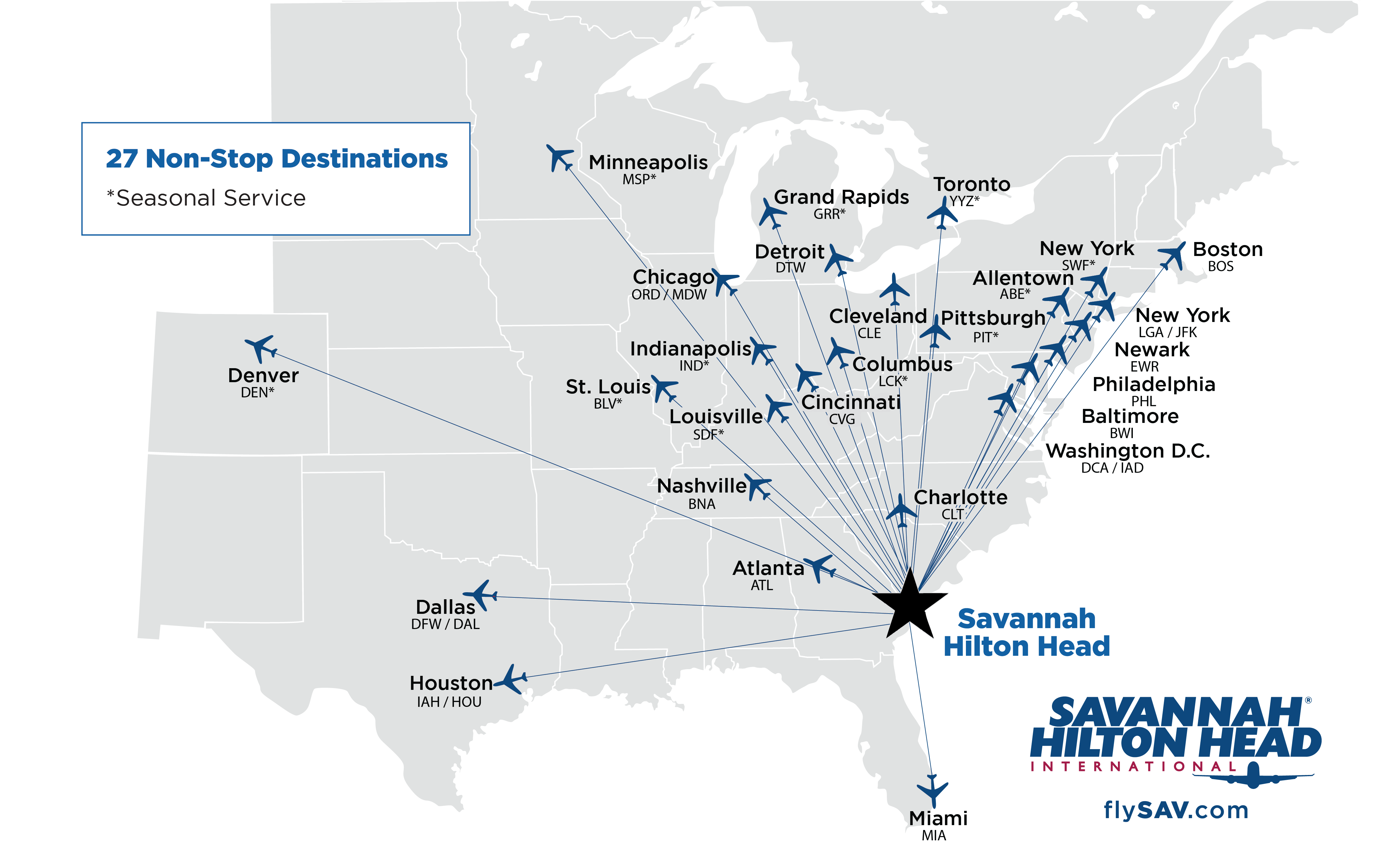 Airlines Savannah/Hilton Head International Airport